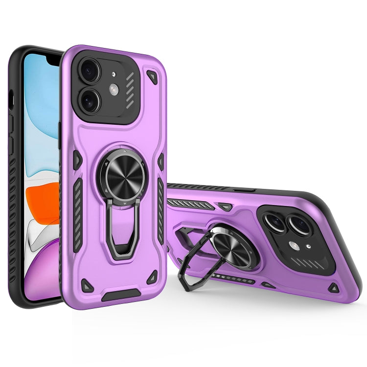 Metal Rotating Bracket TPU + PC Magnetic Phone Case, For iPhone 11