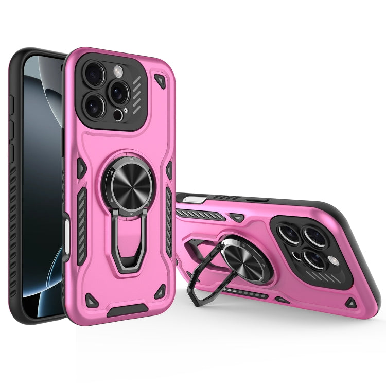 Metal Rotating Bracket TPU + PC Magnetic Phone Case, For iPhone 16 Pro Max