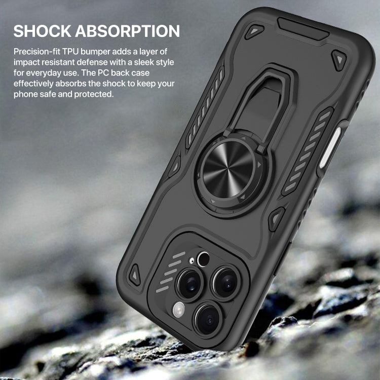 Metal Rotating Bracket TPU + PC Magnetic Phone Case, For iPhone 13