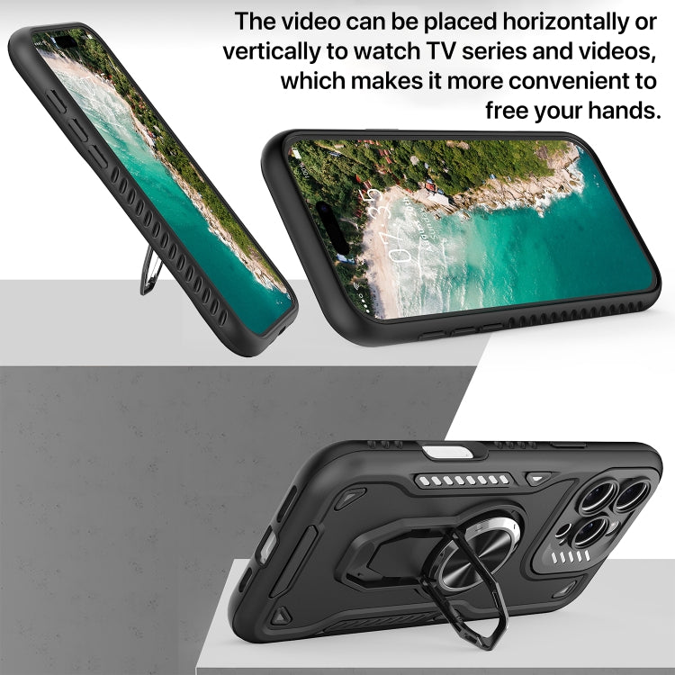 Metal Rotating Bracket TPU + PC Magnetic Phone Case, For iPhone 12 Pro