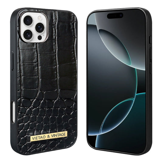 VIETAO Alligator Texture PU Phone Case, For iPhone 16 Pro Max, For iPhone 16 Pro, For iPhone 16, For iPhone 15 Pro Max, For iPhone 15 Pro, For iPhone 15, For iPhone 14 Plus, For iPhone 14, For iPhone 14 Pro, For iPhone 14 Pro Max