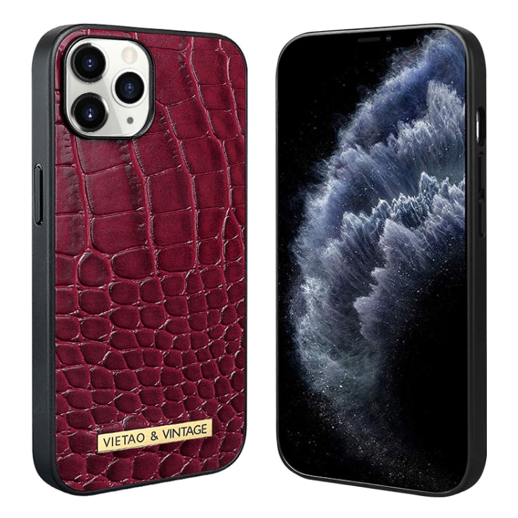 VIETAO Alligator Texture PU Phone Case, For iPhone 13 Pro Max, For iPhone 13 Pro, For iPhone 13, For iPhone 12 / 12 Pro, For iPhone 12 Pro Max, For iPhone 11 Pro Max, For iPhone 11