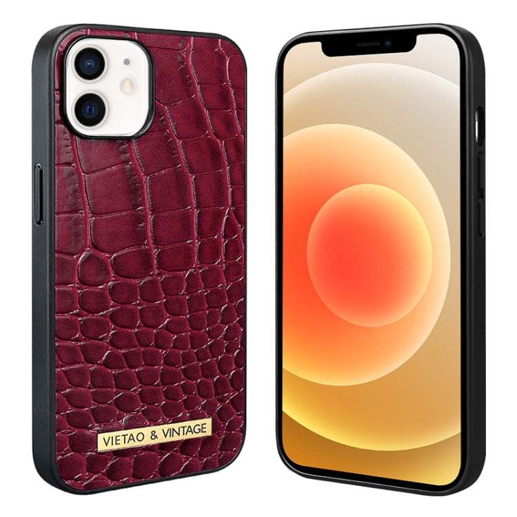 VIETAO Alligator Texture PU Phone Case, For iPhone 13 Pro Max, For iPhone 13 Pro, For iPhone 13, For iPhone 12 / 12 Pro, For iPhone 12 Pro Max, For iPhone 11 Pro Max, For iPhone 11