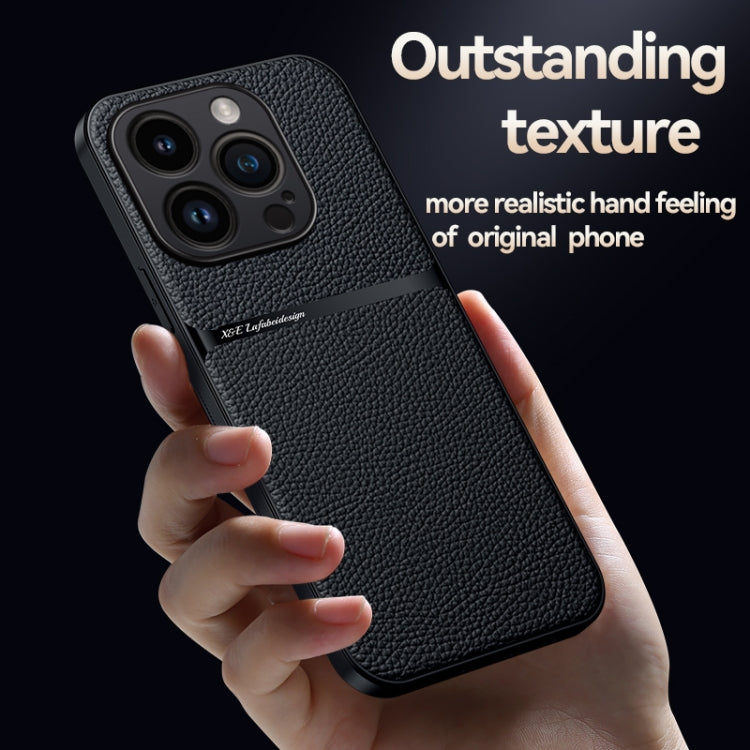 Litchi Leather Magnetic Full Coverage Shockproof Phone Case, For iPhone 16 Pro Max, For iPhone 16 Pro, For iPhone 16 Plus, For iPhone 16, For iPhone 15 Pro Max