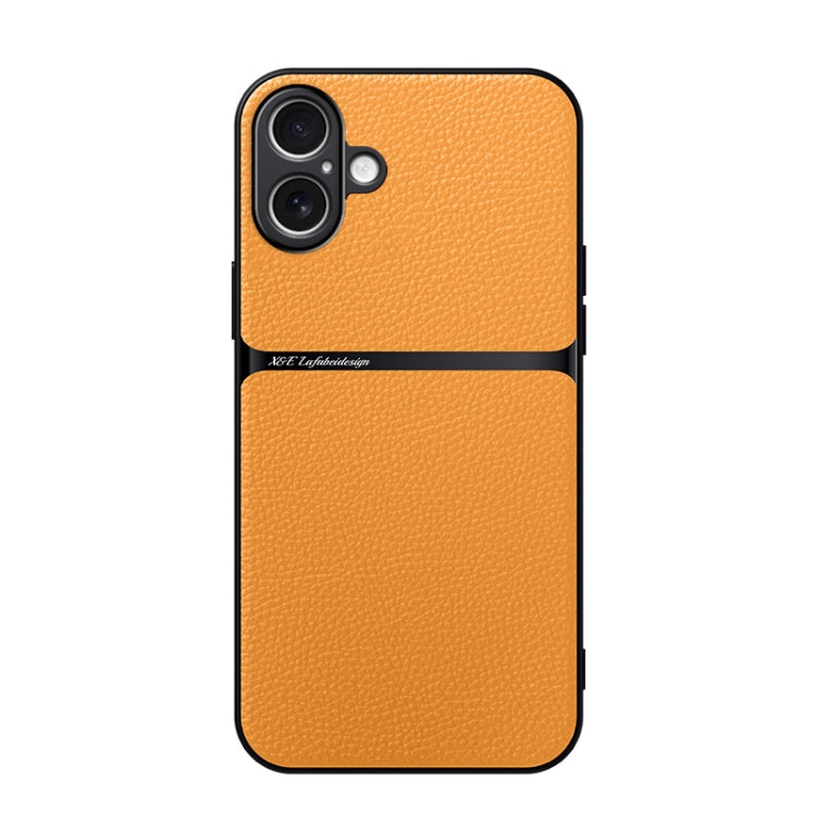 Litchi Leather Magnetic Full Coverage Shockproof Phone Case, For iPhone 16 Pro Max, For iPhone 16 Pro, For iPhone 16 Plus, For iPhone 16, For iPhone 15 Pro Max