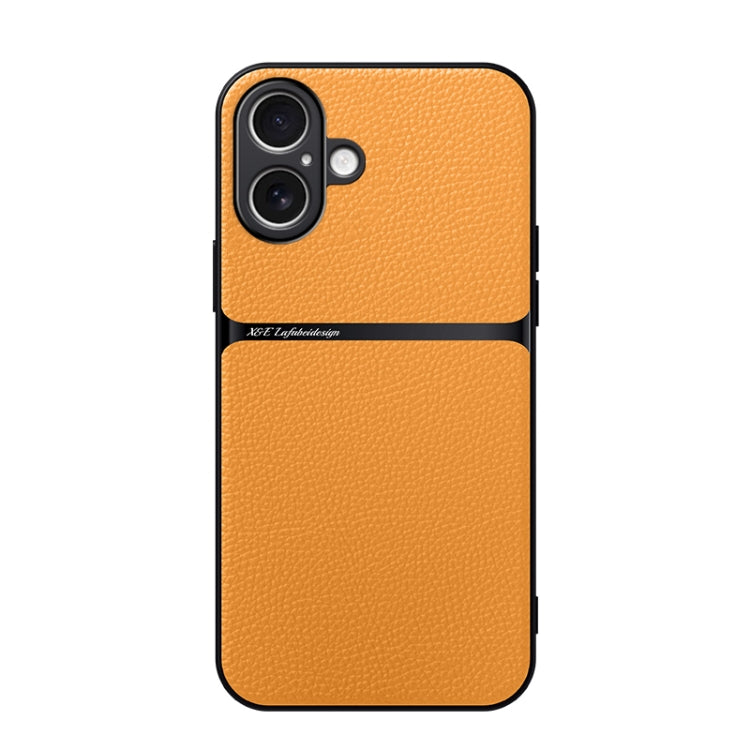 Litchi Leather Magnetic Full Coverage Shockproof Phone Case, For iPhone 16 Pro Max, For iPhone 16 Pro, For iPhone 16 Plus, For iPhone 16, For iPhone 15 Pro Max