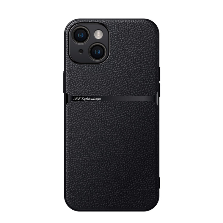 Litchi Leather Magnetic Full Coverage Shockproof Phone Case, For iPhone 15 Pro, For iPhone 15 Plus, For iPhone 15, For iPhone 14 Plus, For iPhone 14