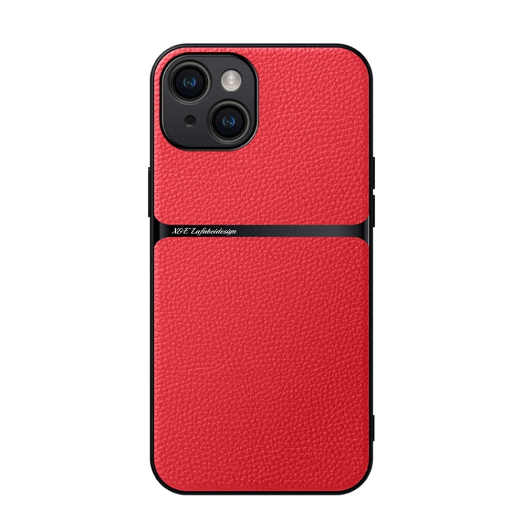 Litchi Leather Magnetic Full Coverage Shockproof Phone Case, For iPhone 15 Pro, For iPhone 15 Plus, For iPhone 15, For iPhone 14 Plus, For iPhone 14