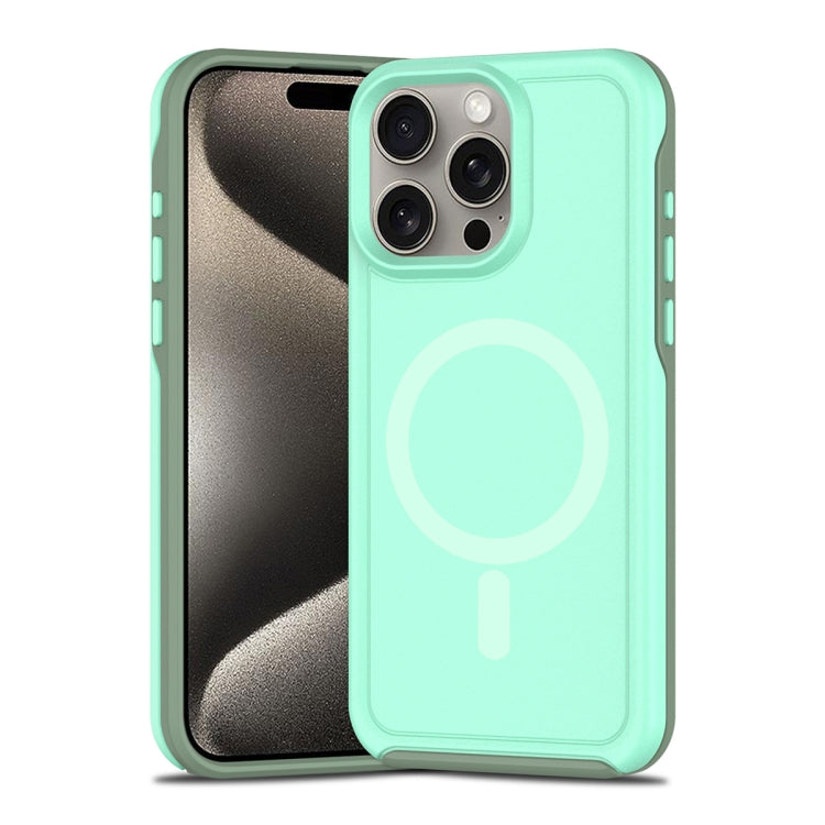 Shockproof MagSafe Armor PC Hybrid TPU Phone Case, For iPhone 16, For iPhone 15 Pro Max, For iPhone 15 Pro