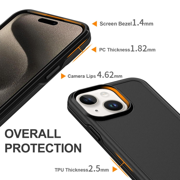 Shockproof MagSafe Armor PC Hybrid TPU Phone Case, For iPhone 15 Plus, For iPhone 15, For iPhone 14 Plus