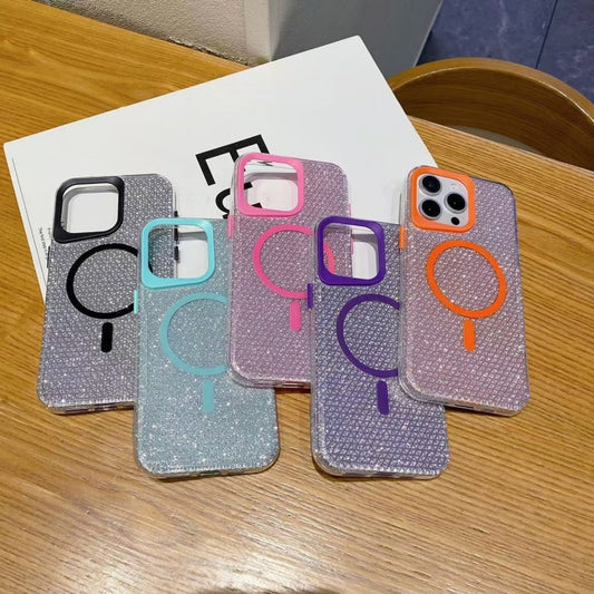 Blade Glitter MagSafe Phone Case, For iPhone 16 Pro Max, For iPhone 16 Pro, For iPhone 16 Plus, For iPhone 16, For iPhone 15 Pro Max, For iPhone 15 Pro