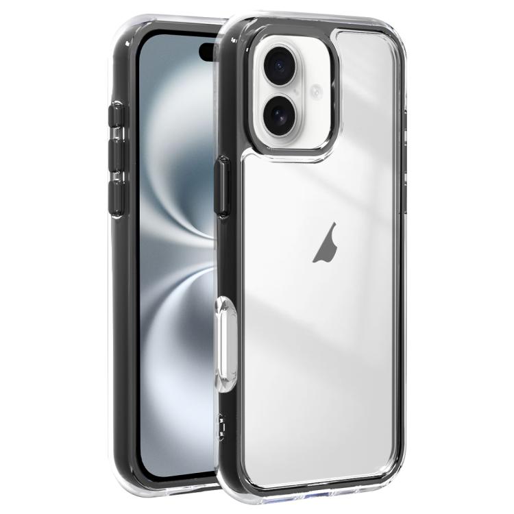 Acrylic Hybrid TPU 3-in-1 Airbag Shockproof Phone Case, For iPhone 16 Pro Max, For iPhone 16 Pro, For iPhone 16 Plus, For iPhone 16