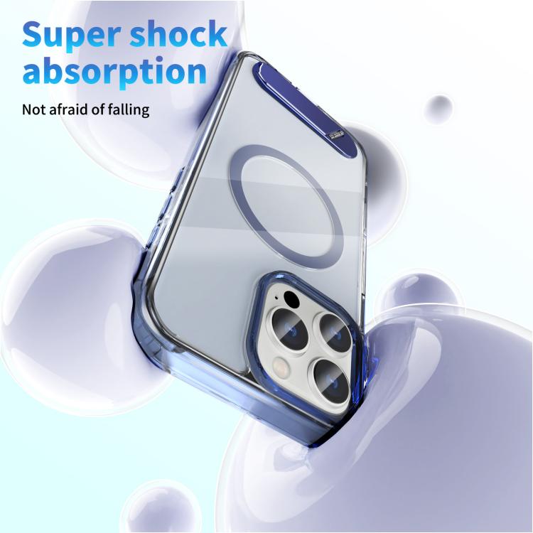 Clear PC Hybrid TPU MagSafe Phone Case with Holder, For iPhone 16 Pro Max, For iPhone 16 Pro, For iPhone 16 Plus, For iPhone 16, For iPhone 15 Pro Max