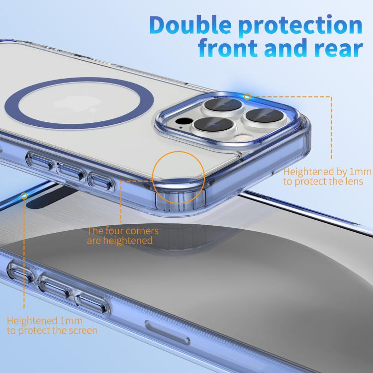 Clear PC Hybrid TPU MagSafe Phone Case with Holder, For iPhone 16 Pro Max, For iPhone 16 Pro, For iPhone 16 Plus, For iPhone 16, For iPhone 15 Pro Max