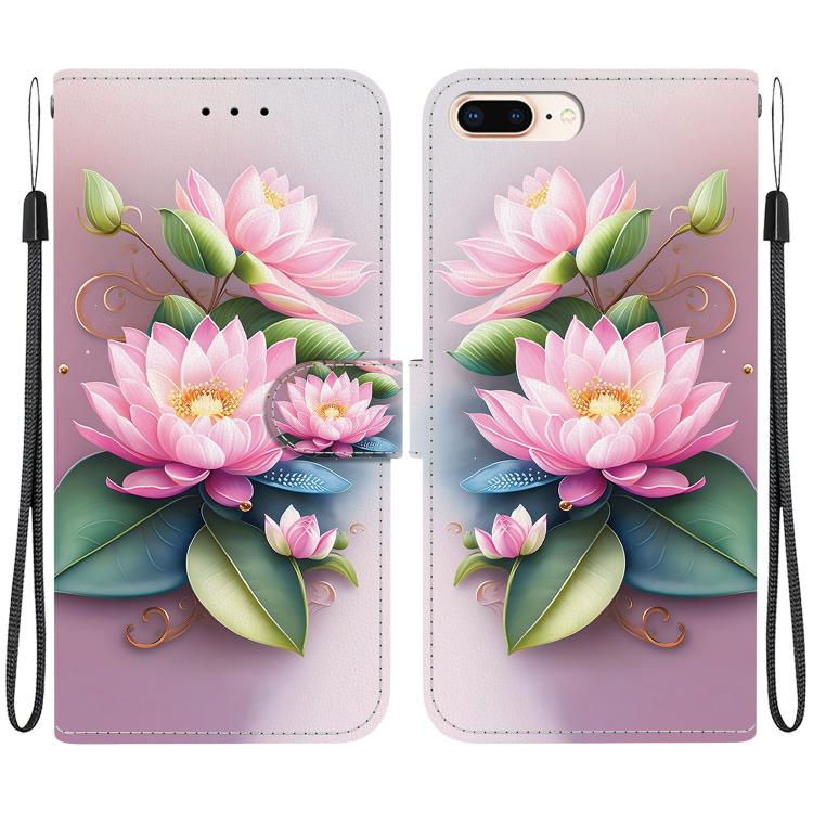 Crystal Texture Colored Drawing Leather Phone Case, For iPhone 7 Plus / 8 Plus