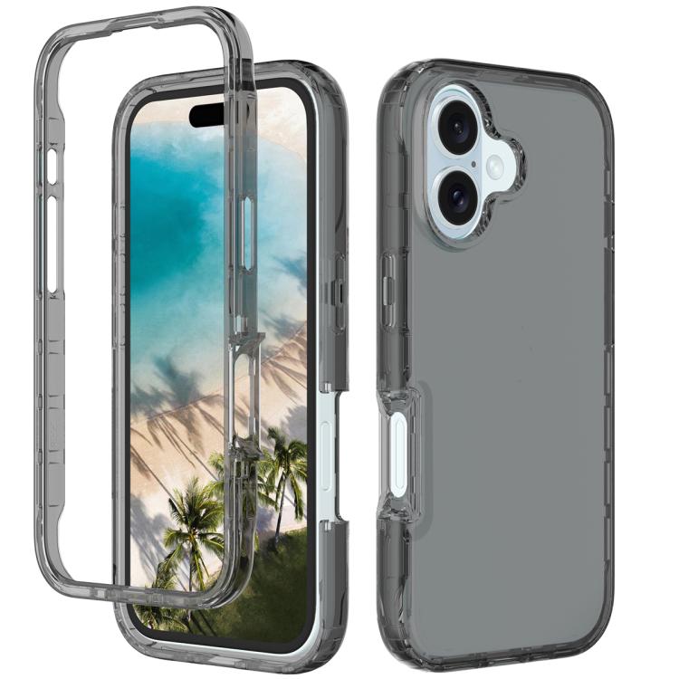 Shockproof Clear Gradient PC + TPU Phone Case, For iPhone 16 Pro Max, For iPhone 16 Pro, For iPhone 16 Plus, For iPhone 16