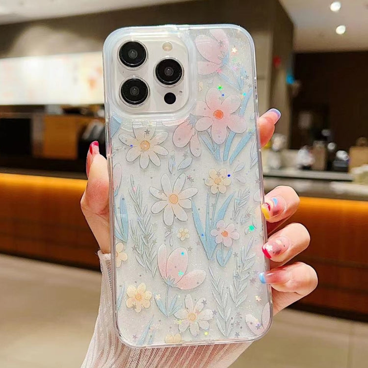 Fresh Small Floral Epoxy TPU Phone Case, For iPhone 14 Pro, For iPhone 14 Pro Max, For iPhone 7 / 8 / SE 2022, For iPhone 13 Pro Max, For iPhone 13 Pro