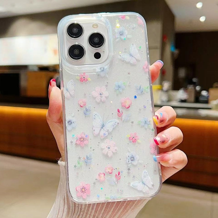 Fresh Small Floral Epoxy TPU Phone Case, For iPhone 14 Pro, For iPhone 14 Pro Max, For iPhone 7 / 8 / SE 2022, For iPhone 13 Pro Max, For iPhone 13 Pro