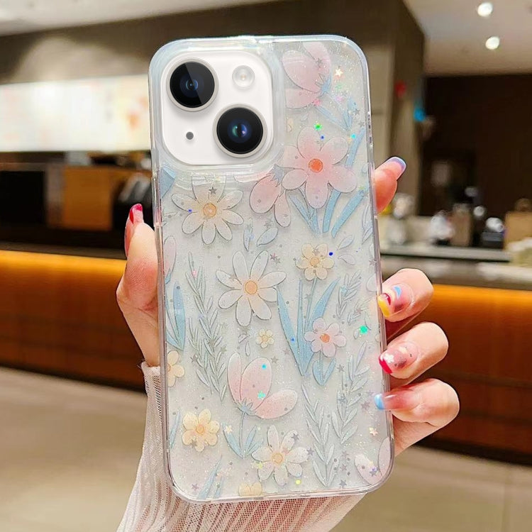 Fresh Small Floral Epoxy TPU Phone Case, For iPhone 13, For iPhone 13 mini, For iPhone 12, For iPhone 12 Pro Max, For iPhone 12 Pro