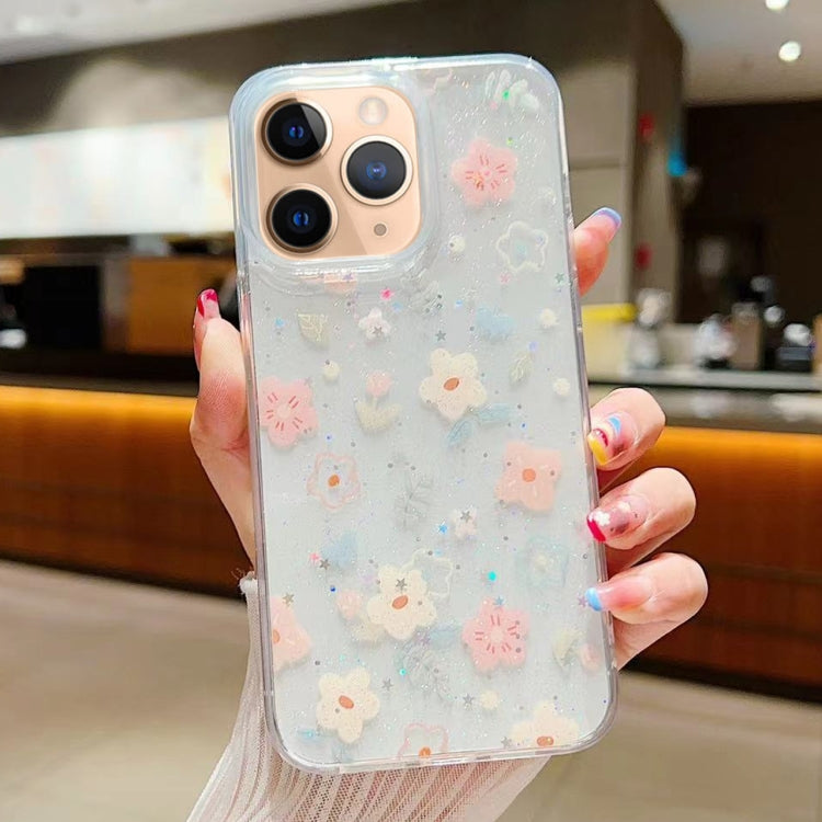 Fresh Small Floral Epoxy TPU Phone Case, For iPhone 12 mini, For iPhone 11 Pro Max, For iPhone 11, For iPhone 11 Pro, For iPhone XR