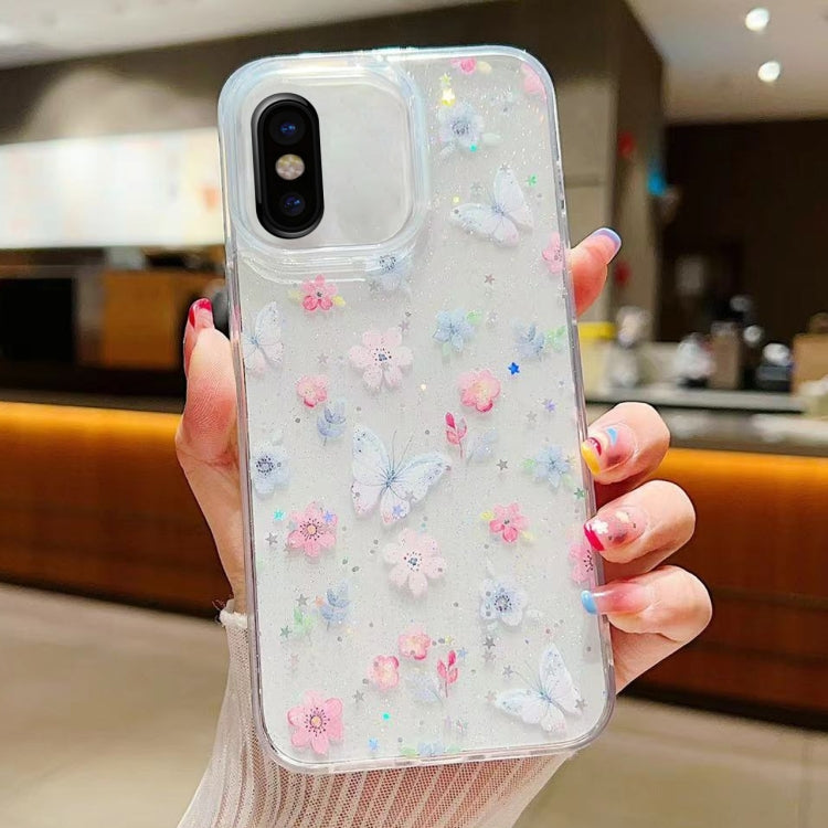 Fresh Small Floral Epoxy TPU Phone Case, For iPhone XS Max, For iPhone 7 Plus / 8 Plus, For iPhone X / XS