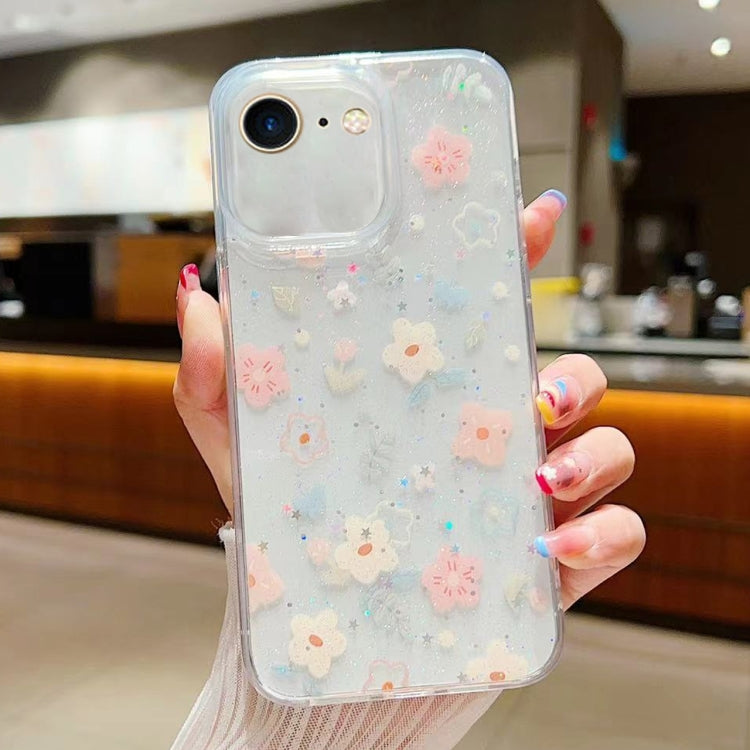 Fresh Small Floral Epoxy TPU Phone Case, For iPhone 14 Pro, For iPhone 14 Pro Max, For iPhone 7 / 8 / SE 2022, For iPhone 13 Pro Max, For iPhone 13 Pro