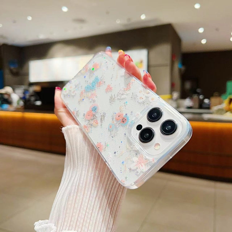 Fresh Small Floral Epoxy TPU Phone Case, For iPhone XS Max, For iPhone 7 Plus / 8 Plus, For iPhone X / XS