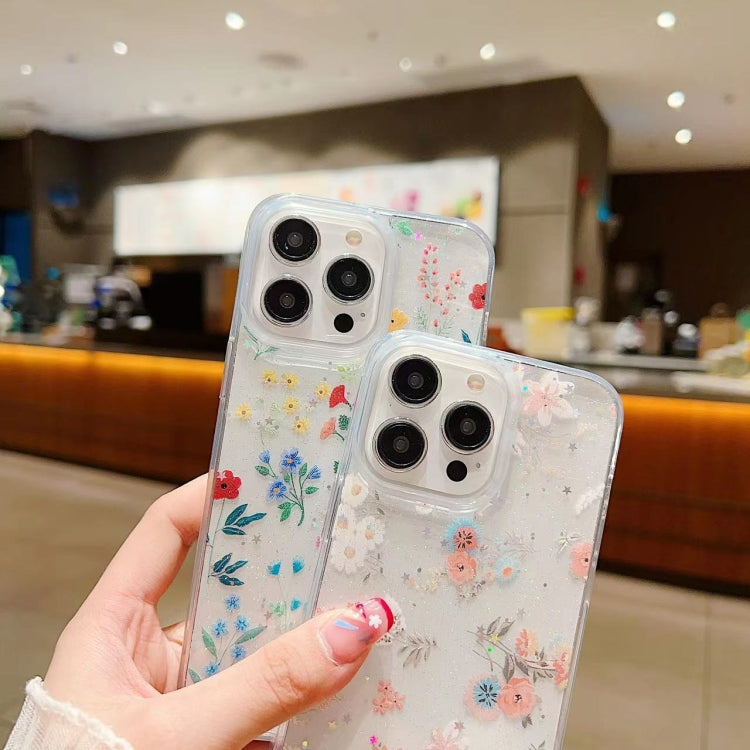 Fresh Small Floral Epoxy TPU Phone Case, For iPhone 12 mini, For iPhone 11 Pro Max, For iPhone 11, For iPhone 11 Pro, For iPhone XR