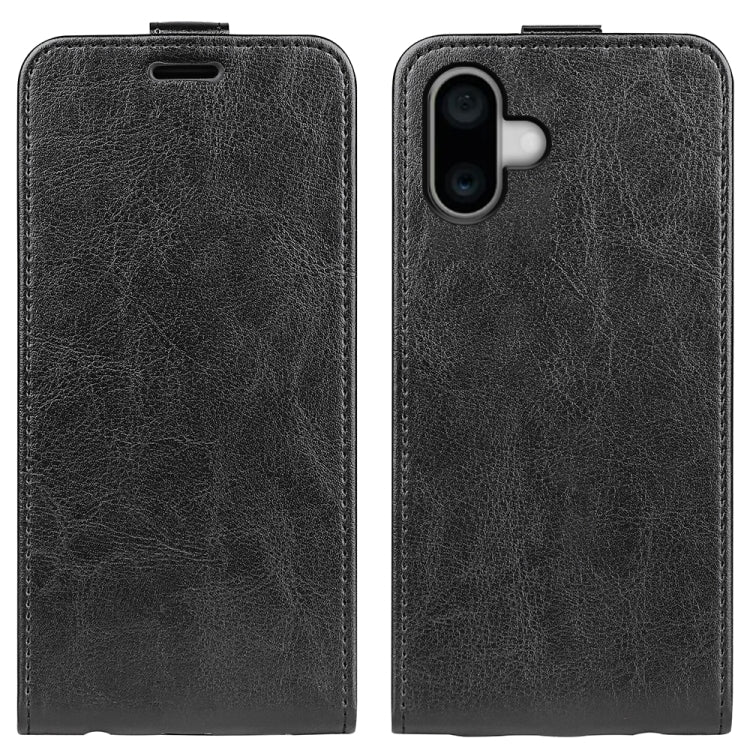 R64 Texture Single Vertical Flip Leather Phone Case, For iPhone 16 Pro Max, For iPhone 16 Pro, For iPhone 16 Plus, For iPhone 16, For iPhone 16e, For iPhone 15 Pro Max, For iPhone 15 Pro, For iPhone 15 Plus