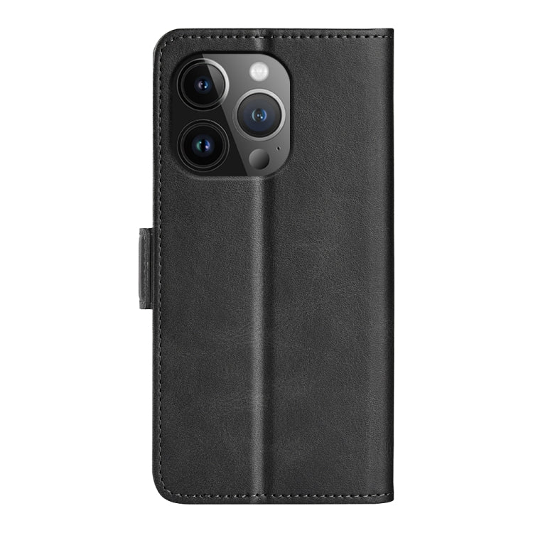 Dual-side Magnetic Buckle Horizontal Flip Leather Phone Case, For iPhone 15 Pro, For iPhone 15 Plus, For iPhone 15