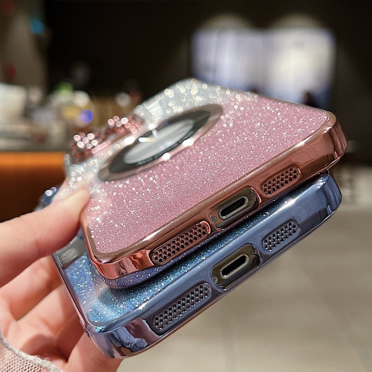 Gradient Glitter Electroplating MagSafe TPU Phone Case, For iPhone 13 Pro Max, For iPhone 13 Pro, For iPhone 13, For iPhone 12