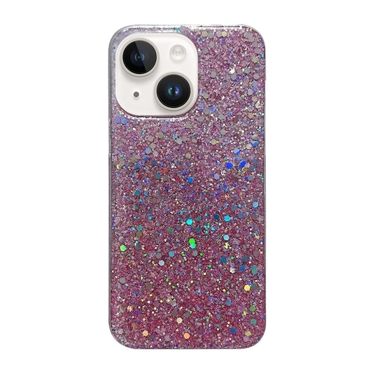 Glitter Sequins Epoxy TPU Phone Case, For iPhone 15