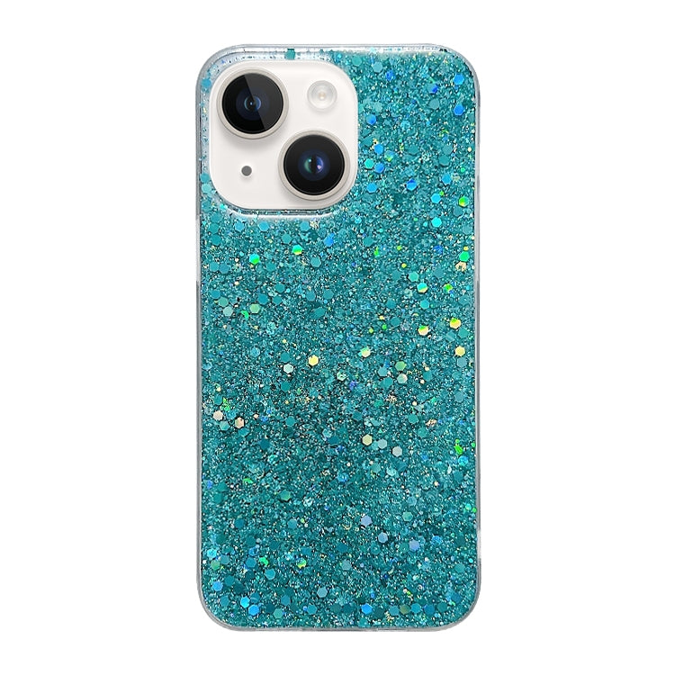 Glitter Sequins Epoxy TPU Phone Case, For iPhone 15