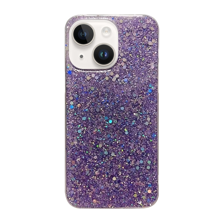 Glitter Sequins Epoxy TPU Phone Case, For iPhone 15