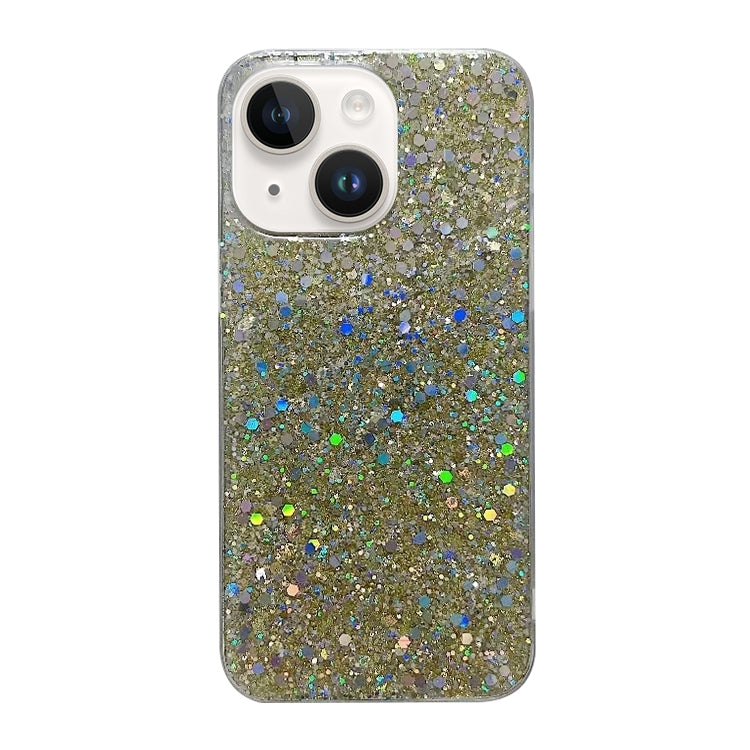 Glitter Sequins Epoxy TPU Phone Case, For iPhone 15