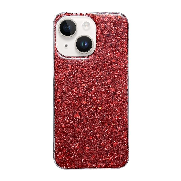 Glitter Sequins Epoxy TPU Phone Case, For iPhone 15