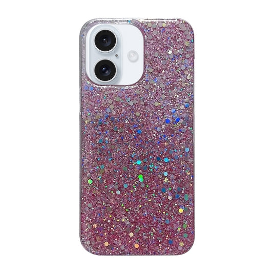 Glitter Sequins Epoxy TPU Phone Case, For iPhone 16, For iPhone 15 Pro Max, For iPhone 15 Pro, For iPhone 15 Plus