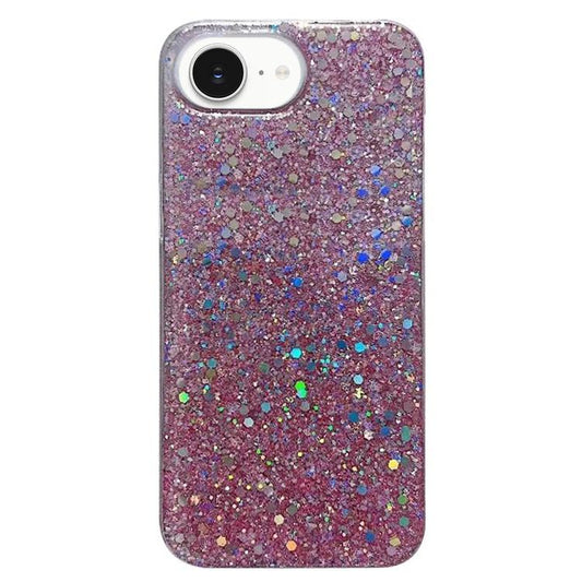 Glitter Sequins Epoxy TPU Phone Case, For iPhone 16e, For iPhone 16 Pro Max, For iPhone 16 Pro, For iPhone 16 Plus