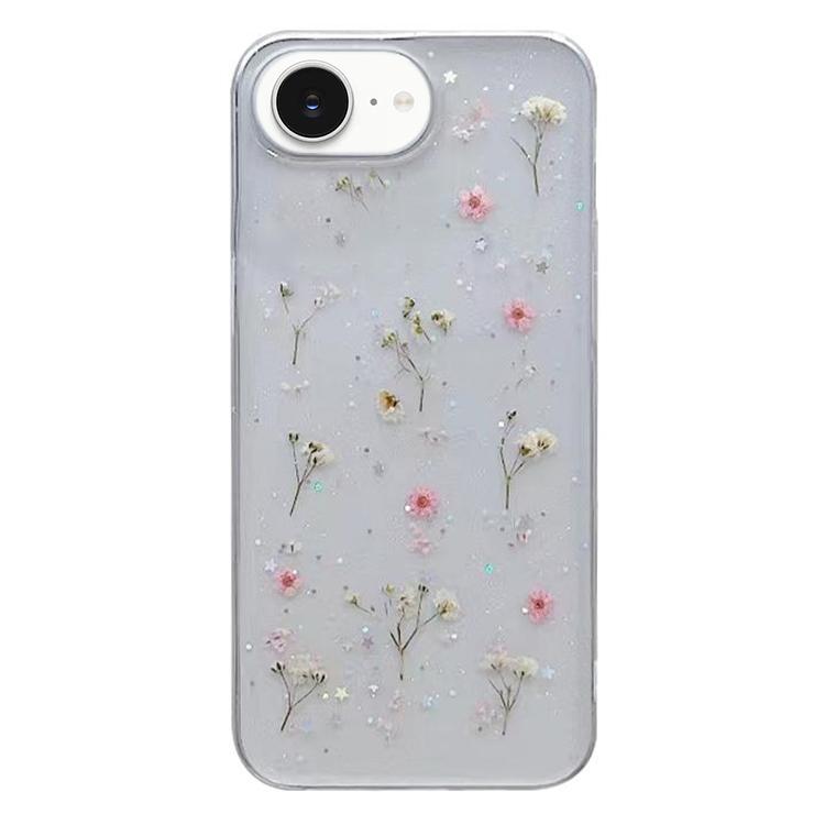 Gypsophila Flowers Pattern TPU Protective Phone Case, For iPhone 16e, For iPhone 16 Pro Max, For iPhone 16 Pro, For iPhone 16 Plus, For iPhone 16, For iPhone 15 Pro Max, For iPhone 15 Pro, For iPhone 15 Plus