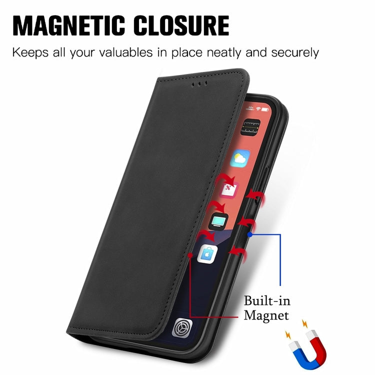 Retro Skin Feel Magnetic Flip Leather Phone Case, For iPhone 15 Pro Max, For iPhone 15 Pro, For  iPhone 15 Plus, For iPhone 15, For  iPhone 14 Plus