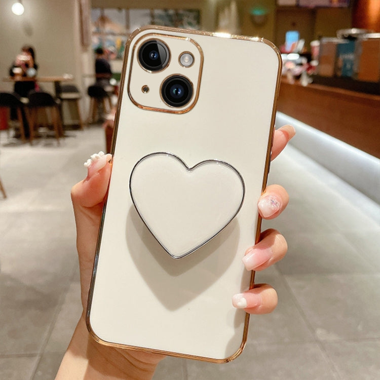 Electroplating Love Heart Holder TPU Phone Case, For iPhone 14 Pro, For iPhone 14 Pro Max, For iPhone 13 Pro Max, For iPhone 13 Pro, For iPhone 13