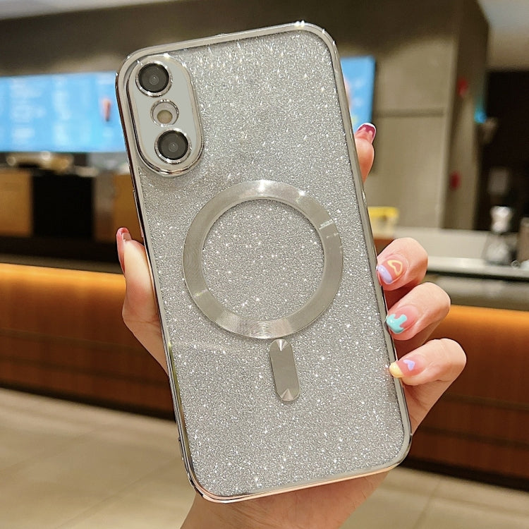 Glitter Electroplating MagSafe TPU Phone Case, For iPhone 11 Pro, For iPhone XR, For iPhone XS Max, For iPhone SE 2022 / 7 / 8