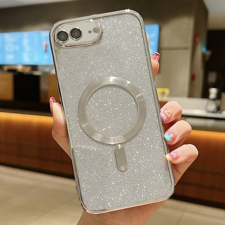 Glitter Electroplating MagSafe TPU Phone Case, For iPhone X / XS, For iPhone 7 Plus / 8 Plus