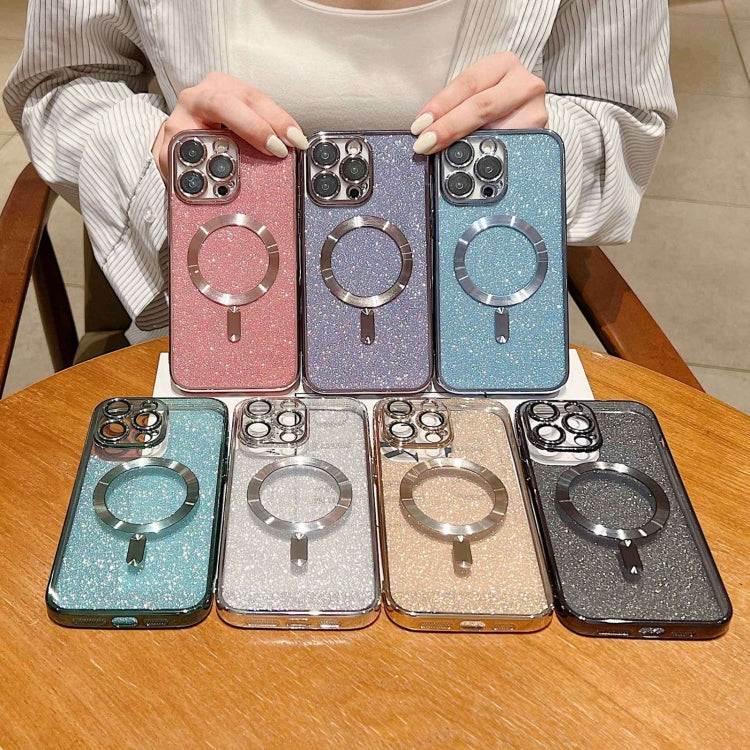 Glitter Electroplating MagSafe TPU Phone Case, For iPhone 11 Pro, For iPhone XR, For iPhone XS Max, For iPhone SE 2022 / 7 / 8