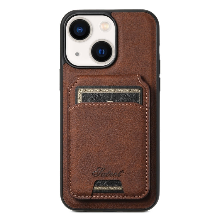 Suteni H16 Litchi Texture Leather Detachable Wallet Back Phone Case, For iPhone 15, For iPhone 14 Plus, For iPhone 14, For iPhone 14 Pro, For iPhone 14 Pro Max, For iPhone 13 Pro Max, For iPhone 13 Pro, For iPhone 13