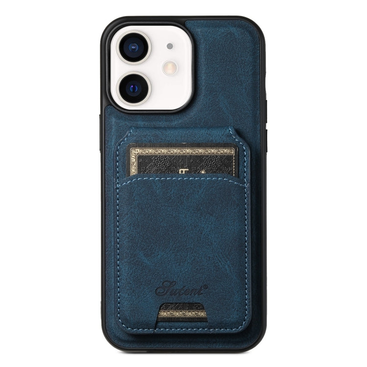 Suteni H16 Litchi Texture Leather Detachable Wallet Back Phone Case, For iPhone 12, For iPhone 12 Pro Max, For iPhone 12 Pro