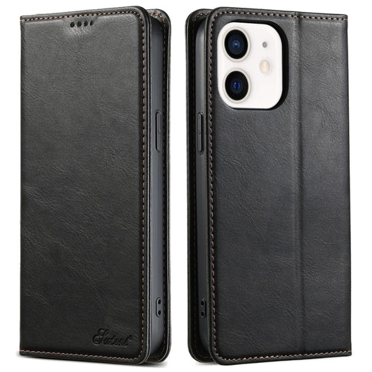 Suteni J02 Oil Wax Wallet Leather Phone Case, For iPhone 12 mini, For iPhone 11 Pro Max, For iPhone 11, For iPhone 11 Pro, For iPhone XR, For iPhone XS Max