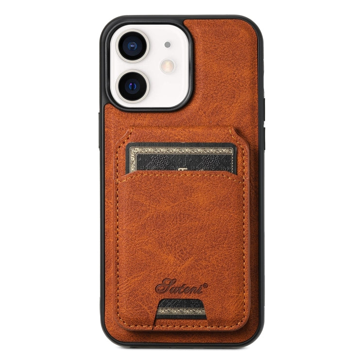 Suteni H17 Litchi Texture Leather MagSafe Detachable Wallet Phone Case, For iPhone 12, For iPhone 12 Pro Max, For iPhone 12 Pro