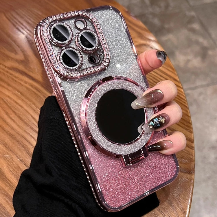 Rhinestone Mirror Glitter MagSafe TPU Phone Case, For iPhone 15 Pro, For iPhone 15 Plus, For iPhone 15, For iPhone 14 Plus, For iPhone 14