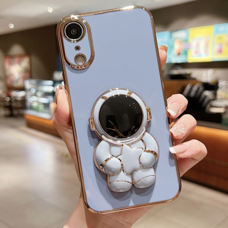 Embrace Stars Electroplating Astronaut Holder Phone Case, For iPhone XR, For iPhone XS Max, For iPhone 7 Plus / 8 Plus